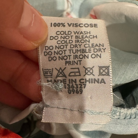 POETRY flower PRINTED DRESS EcoVero™ viscose & linen size 16 coquette boho - Picture 8 of 9